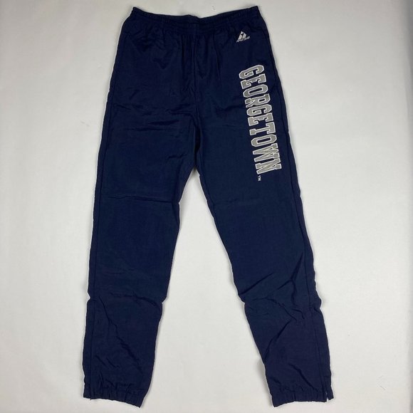 Vintage 90s Georgetown Hoyas Apex One Nylon Windbreaker Pants Mens Medium Track - Picture 1 of 12